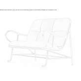 Small fabric sofa Vinuelas