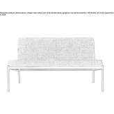 Mała sofa z tkaniny Eunice
