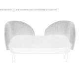 Mała sofa z tkaniny Piecki
