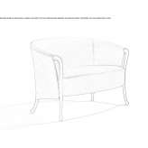 Small fabric sofa Hulme