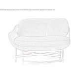 Small fabric sofa Milin