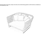 A small sofa with a high backrest Ceggia