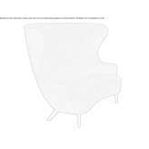 A small fabric sofa with a high backrest Netretic