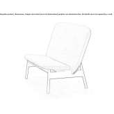 Upholstered two-seater sofa Manhush