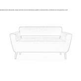 Mała sofa z tkaniny Iacobeni