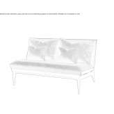 Mała sofa z tkaniny Sipotu