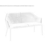 Small fabric sofa Brueck