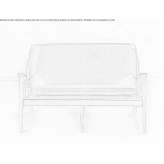 Small fabric sofa Trion
