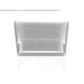 Upholstered bergère sofa with a beech frame Norkino