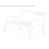 Mała sofa z tkaniny Teocak