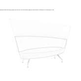 A small fabric sofa with a high backrest Euharlee
