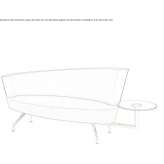 Mała sofa z tkaniny Euharlee