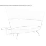 A small fabric sofa with a high backrest Euharlee