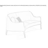 Skórzana mała sofa Colakli