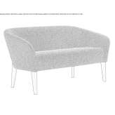 Small fabric sofa Amougies