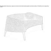 Small fabric sofa Colakli