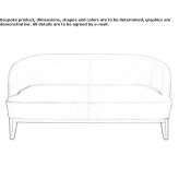 Small Nabuk sofa Mirabel