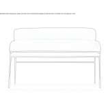 Mała sofa z tkaniny Natoye