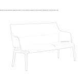 Mała sofa z ekoskóry Buique