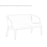 A small sofa made of eco-leather Buique