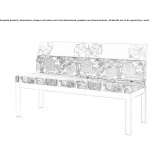 Solid wood sofa with upholstery Elek
