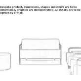 Small fabric sofa Freihung