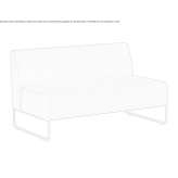 Mała sofa z tkaniny Caggiano
