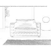 Skórzana mała sofa Chesham