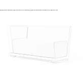 Mała sofa z tkaniny Lentilly
