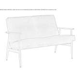 Mała sofa z tkaniny Tremont