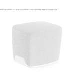 Pouffe upholstered with fabric Pernitz