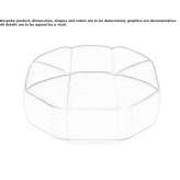 Pufa tapicerowana tkaniną Maxdorf