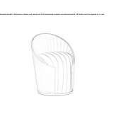 Upholstered round pouffe Cacique