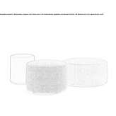 Upholstered round fabric pouffe Inwald