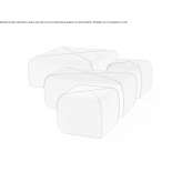 Upholstered pouffe Neede
