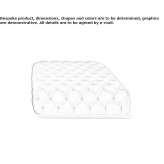Square leather pouffe Parowan