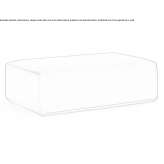 Rectangular fabric pouffe Momence