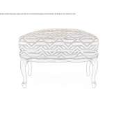 Rectangular fabric pouffe Wolgast