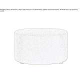 Round fabric pouffe Aying