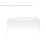 Square fabric pouffe Jarillas