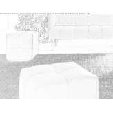 Square fabric pouffe Masku