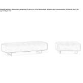 Rectangular leather pouf Vinga