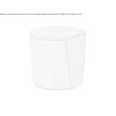 Fabric pouffe/stool Eldon