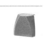Contemporary style pouffe Burlats