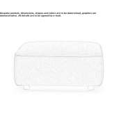 Square fabric pouffe Xbacab