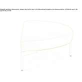Crescent-shaped pouffe Lenzburg