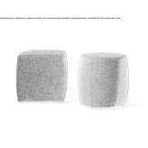 Pouffe upholstered with fabric Montbert