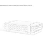 Rectangular leather pouf Azagra