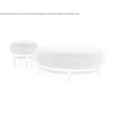 Round fabric pouffe Maitland