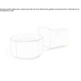 Pufa tapicerowana tkaniną Klofta